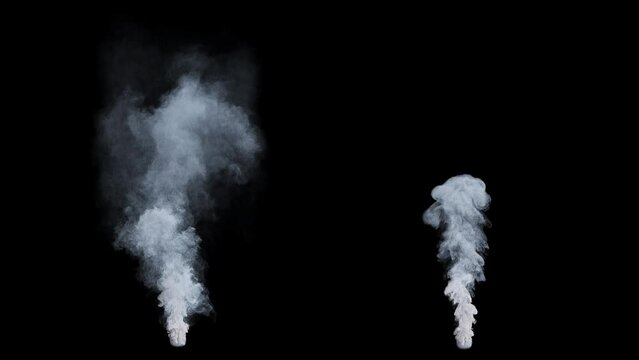 Thin smoke rising up. 3D generated animation fx. Has alpha channel (ProRes, 4K only) for easy compositing.
