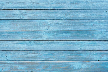 Background of blue old wood panels