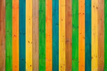 Background from multi-colored wooden panels