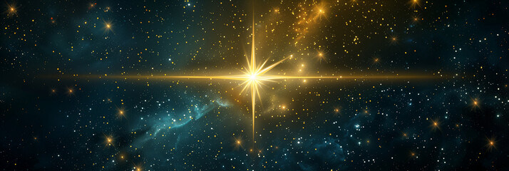 photo amidst the darkness, the divine radiance of the Guiding Star of Bethlehem shines bright, filling hearts with spirituality and wonder, making it the perfect background picture