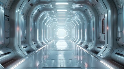 Panel design of sci-fi floor, futuristic design, sci-fi, concept, 3d environment, ultra realism. Generative AI.