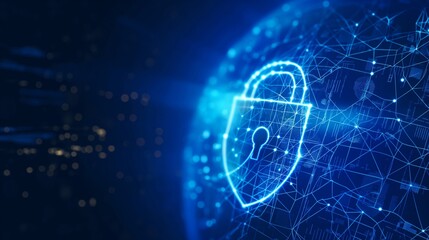 an image, like a shield or a lock symbol over a digital background, that communicates security and privacy. Visitors should feel secure knowing that MRP Matchmakers is protecting their data.