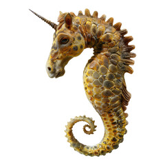 Photo of sea horse isolated on transparent background