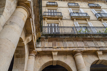 Architectural detail in Bilbao, Spain