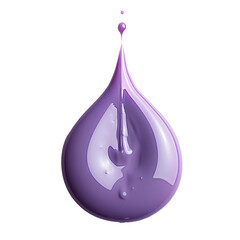 Drop of purple paint PNG. purple liquid pigment splatter and explosion isolated. purple paint drop top view PNG
