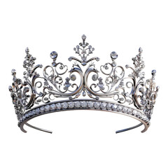 Photo of tiara isolated on transparent background