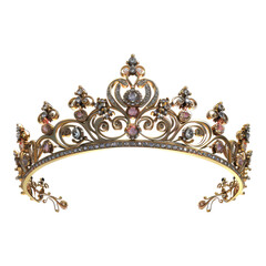Photo of tiara isolated on transparent background