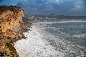 Obraz premium Seaside town of Nazare, Portugal