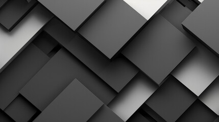 bold geometric shapes of charcoal gray and pearl white, ideal for an elegant abstract background