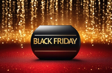 Elevate your sales promotions with this luxurious Black Friday themed graphic