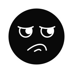 Disgusted emoji vector design, customizable unique vector