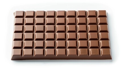 Fototapeta premium Assorted Dark Chocolate Pieces Close-Up isolated in white background