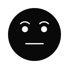 Grab this amazing icon of indifferent emoji, customizable flat vector