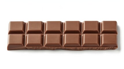 Fototapeta premium Assorted Dark Chocolate Pieces Close-Up isolated in white background
