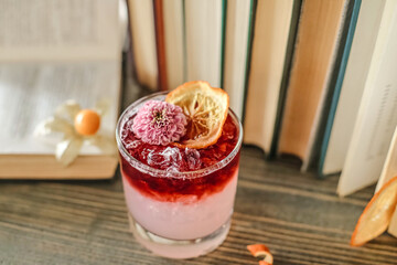Refreshing Drink With Slices of Orange