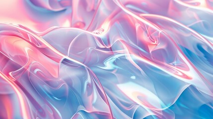Obraz premium Detailed view of a vibrant blue and pink abstract background with shiny textures. Wallpaper.