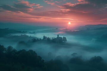 A fairytale landscape full of harmony and beauty.