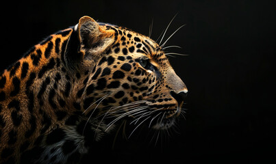 Obraz premium close up portrait of a leopard