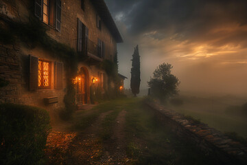 Obraz premium A fairytale landscape full of harmony and beauty.