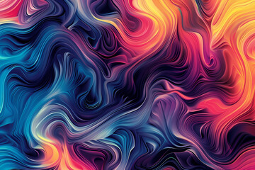 abstract colorful background with line drawing, Generative ai