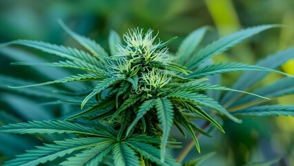 Explore cannabis effects on the brain and human anatomy on World Cannabis Day . Concept Cannabis Effects, Brain Function, Human Anatomy, World Cannabis Day