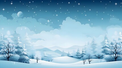  Minimal Winter Background,
Simple Template for Seasonal Themes, Hand Edited Generative AI