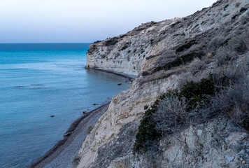 View of Pissouri Bay by Pissouri Village, a famous tourist resort, located 30 km west of Limassol, Cyprus