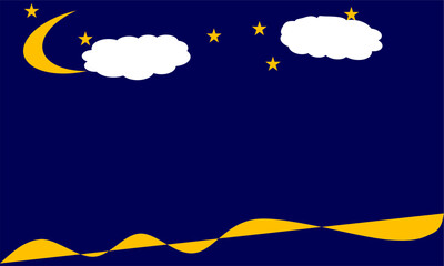 night sky with stars blue background with wave curve line at bottle design for presentation slide template 