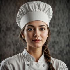 portrait of a female chef