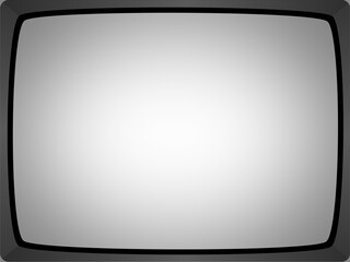 Retro TV 4:3 frame. analog television. CRT. Old TV style. video frame.