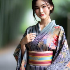 Embracing Tradition with the Yukata. Generative AI