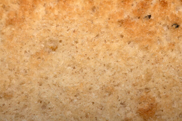 Close Up of a Toasted Hme Made Bread Roll Showing Texture