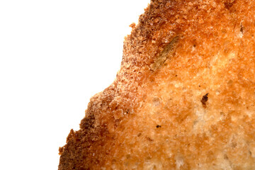 Close Up of a Toasted Hme Made Bread Roll Showing Texture