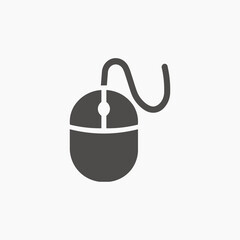 computer mouse vector icon illustration