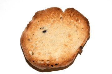 Close Up of a Toasted Hme Made Bread Roll Showing Texture