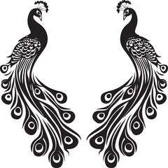 peacock feather vector