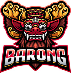 Barong head esport mascot