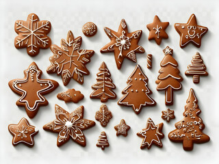 christmas cookies and spices christmas, gingerbread, cookie, food, xmas, Ai generated  - obrazy, fototapety, plakaty