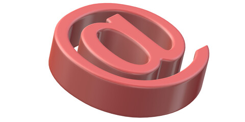 Obraz premium Email symbol on a transparent Background