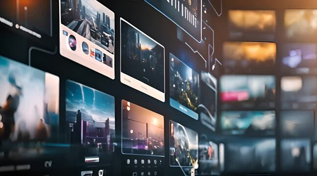 Unleashing the Power of Connectivity: VFX Animated Background of Virtual Social Media Reality in the Interconnected Worldwide Web
