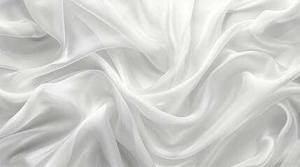 Obraz premium White lightweight fabric with a wave pattern. Background for text