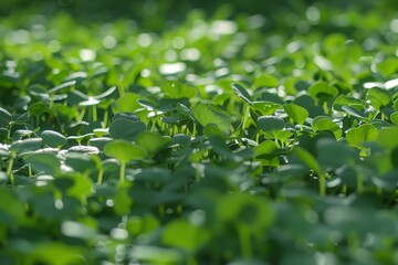 Vibrant microgreens sprouts close up, illustrating nutritious superfood and healthy eating concept