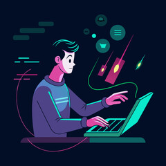 Fototapeta premium Cyber Security Experts