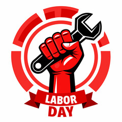 Happy May Day Vector Illustration