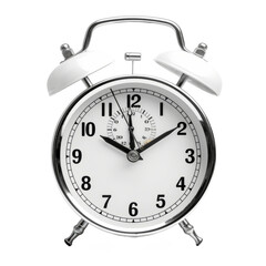 Alarm clock isolated on transparent background With clipping path. cut out. 3d render