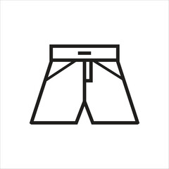 shorts vector icon line template