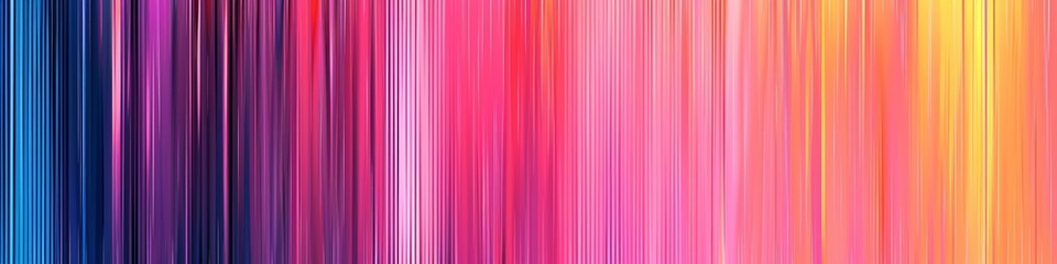 Fototapeta premium A background filled with multicolored vertical lines creating a vibrant and dynamic visual display. Banner.