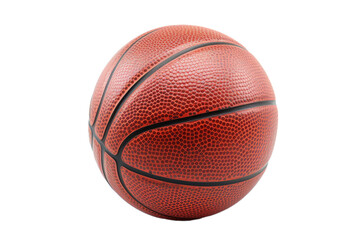 Basketball isolated on transparent background With clipping path. cut out. 3d render