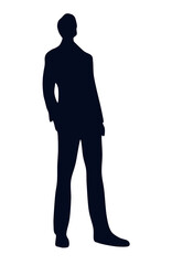 Fototapeta premium silhouette of a man