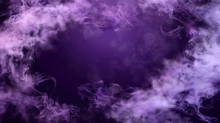 Smoke frame isolated on transparent background. Realistic modern illustration of color clouds with overlay effect. Design element for gender parties, discos, celebrations, nightclubs.